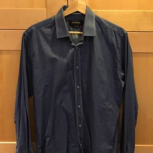 Father and Sons Large dark blue button down shirt